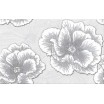 Ferrata grey inserto flower 25x40