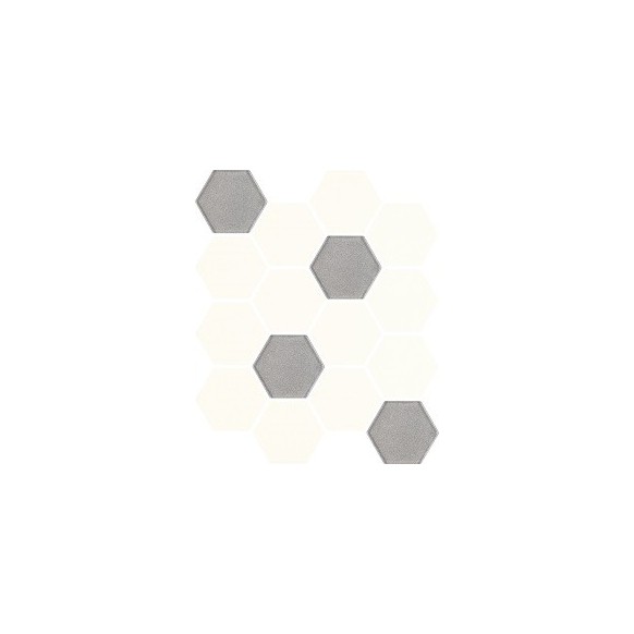 Uniwersalna mozaika prasowana bianco hexagon mix 22x25,5
