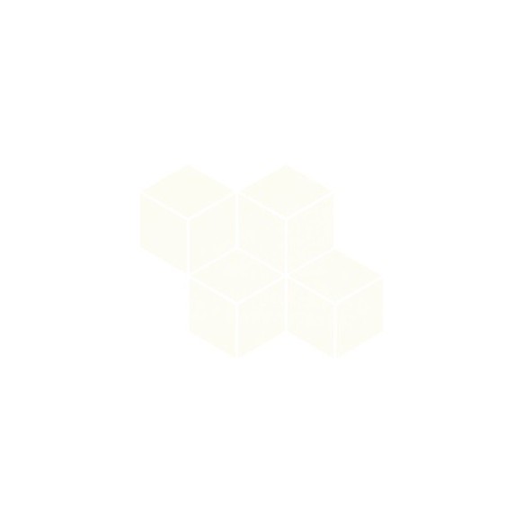 Uniwersalna mozaika prasowana bianco romb hexagon 20,4x23,8