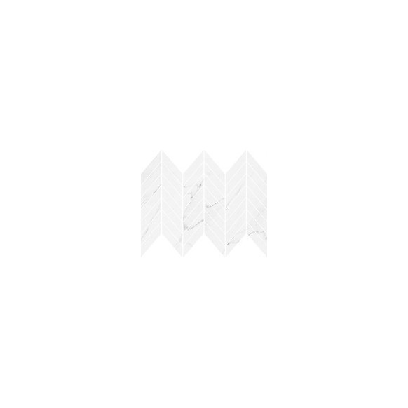 Marinel white chevron structure mosaic 29,8x25,5 (Z)