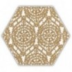 Shiny Lines gold heksagon inserto A 19,8x17,1
