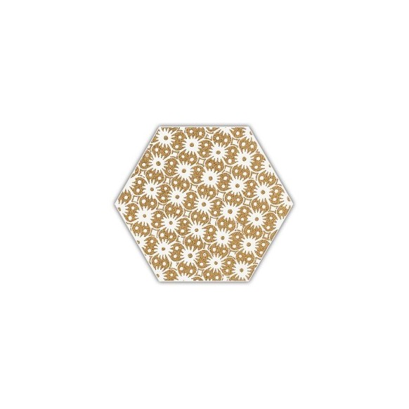 Shiny Lines gold heksagon inserto D 19,8x17,1