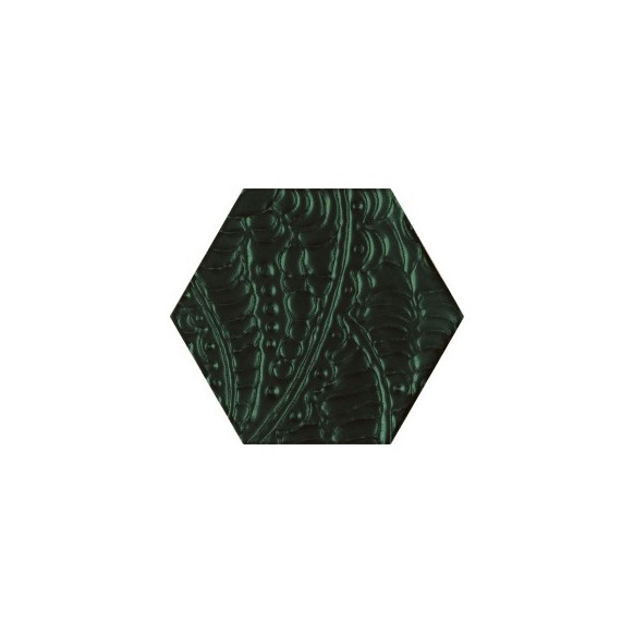 Urban Colours green inserto szklane heksagon 19,8x17,1