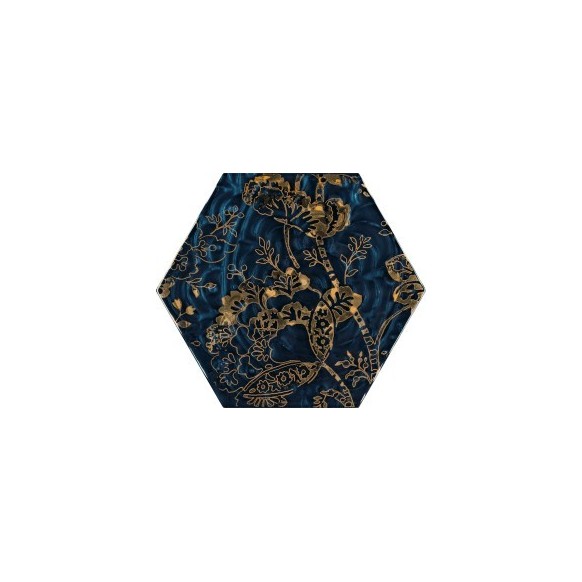 Urban Colours blue inserto szklane heksagon C 19,8x17,1