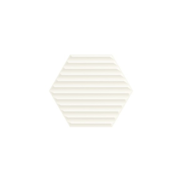 Woodskin bianco heksagon struktura B 19,8x17,1