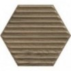 Serene brown heksagon struktura 17,1x19,8