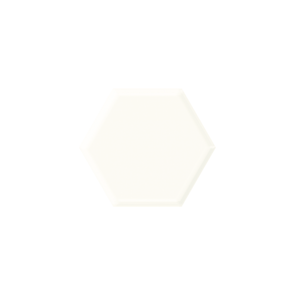 Uniwersalny heksagon white str połysk 19,8x17,1