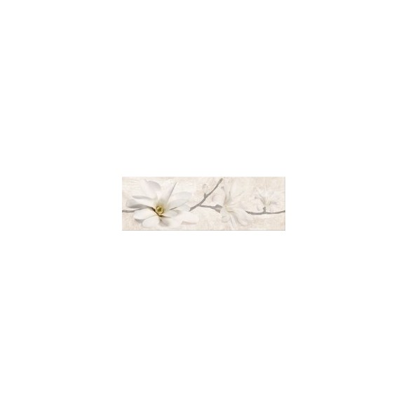 Stone beige inserto flowers 25x75