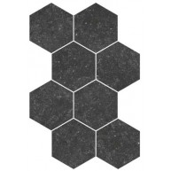 Coralstone hexagon black 29,2x25,4 (23577)