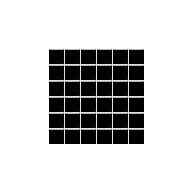 Altea nero mozaika 30x30 kostka 4,8x4,8